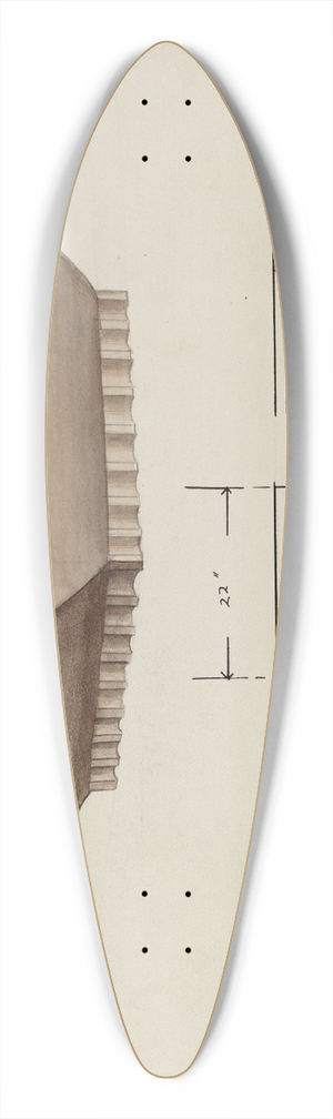 Charles Goodwin - Urn Design 39.3 inch art pintail longboard deck