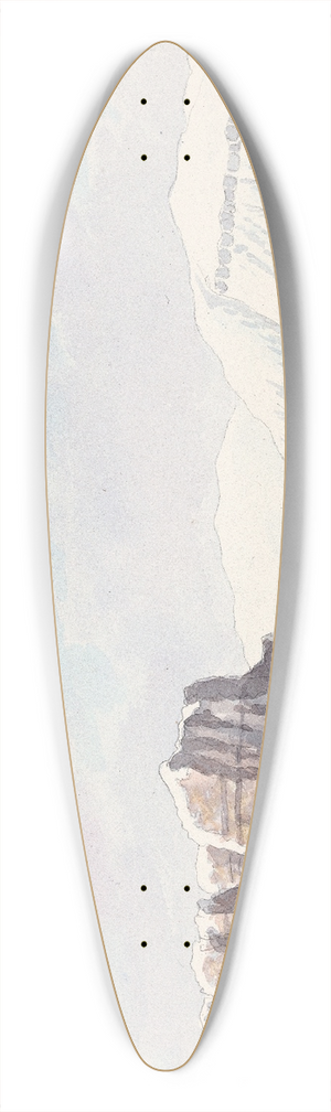 Charles Hamilton Smith - Burnett Inlet, Barrow Strait 39.3 inch art pintail longboard deck