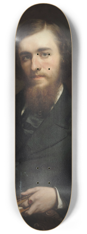 Jean-Baptiste-Ange Tissier - Portrait du comte Alfred de Liesville (1820-1885), conservateur adjoint du muse Carnavalet et donateur de la collection rvolutionnaire. 8.25 inch art skate deck