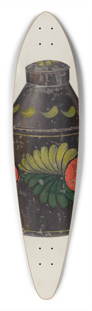 Charles Henning - Toleware Tea Caddy 39.3 inch art pintail longboard deck