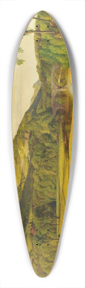 Charles Herbert Moore - Leeds Bridge 39.3 inch art pintail longboard deck