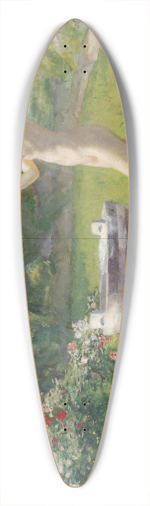 Charles Hermans - Bath in the garden 39.3 inch art pintail longboard deck