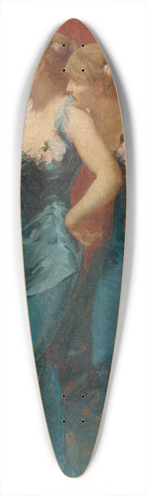 Charles Hermans - Two dancers 39.3 inch art pintail longboard deck
