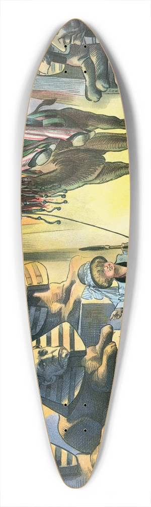 Charles Jay Taylor - Among the silent ones 39.3 inch art pintail longboard deck