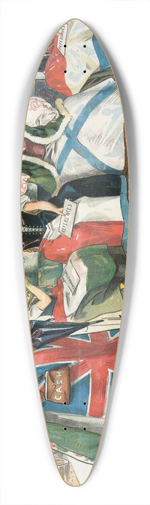Charles Jay Taylor - Help wanted 39.3 inch art pintail longboard deck