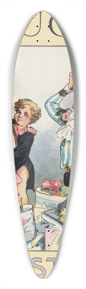 Charles Jay Taylor - Puck Easter 39.3 inch art pintail longboard deck