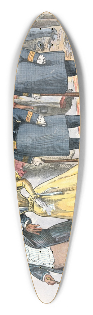 Charles Jay Taylor - Well protected 39.3 inch art pintail longboard deck
