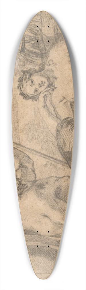 Charles Le Brun - Dawn 39.3 inch art pintail longboard deck