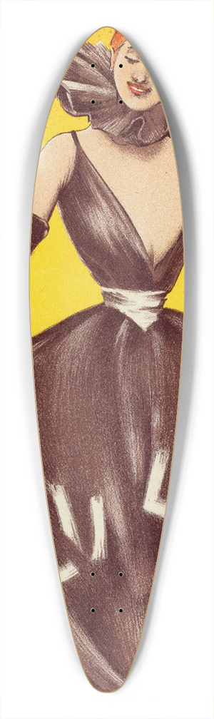 Charles Lucas - Entre De Clownesse 39.3 inch art pintail longboard deck