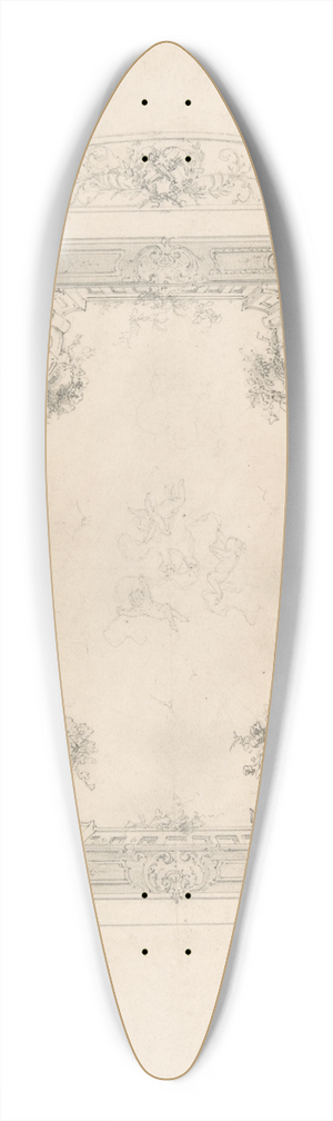 Charles Monblond - Design for Ceiling 39.3 inch art pintail longboard deck