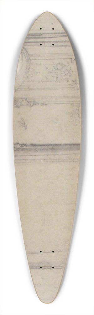 Charles Monblond - Design for Wall Treatment with Window and Door 39.3 inch art pintail longboard deck