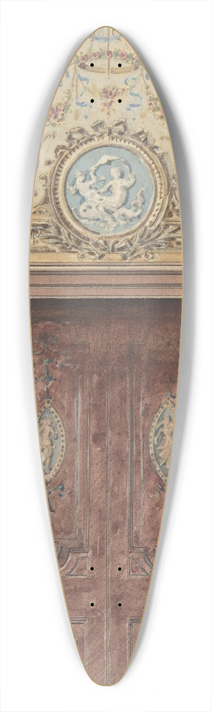 Charles Monblond - Designs for Arched Doorway 39.3 inch art pintail longboard deck