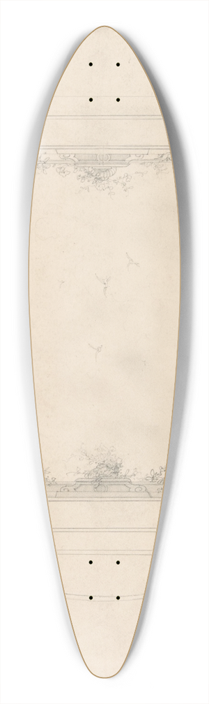 Charles Monblond - Designs for Ceiling 39.3 inch art pintail longboard deck