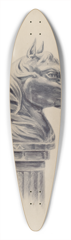 Charles Moss - Hitching Post 39.3 inch art pintail longboard deck