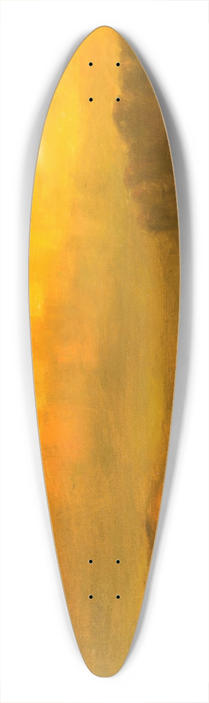 Charles P. Appel - Golden Sunset 39.3 inch art pintail longboard deck