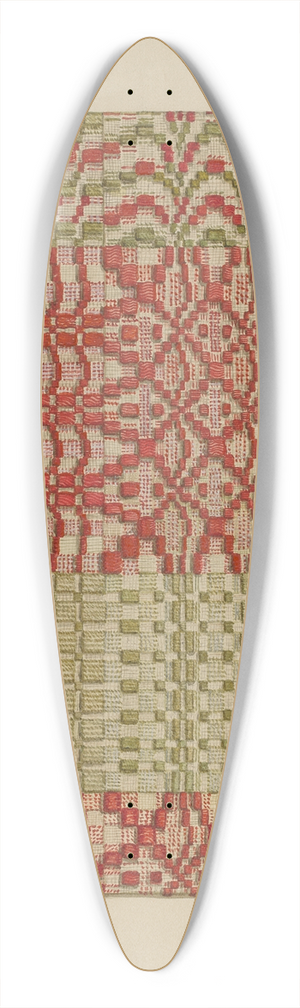 Charles Roadman - Woven Coverlet 39.3 inch art pintail longboard deck