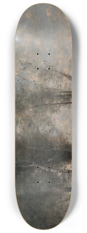 Jean-Baptiste-Camille Corot - Boatman among the Reeds 8.25 inch art skate deck
