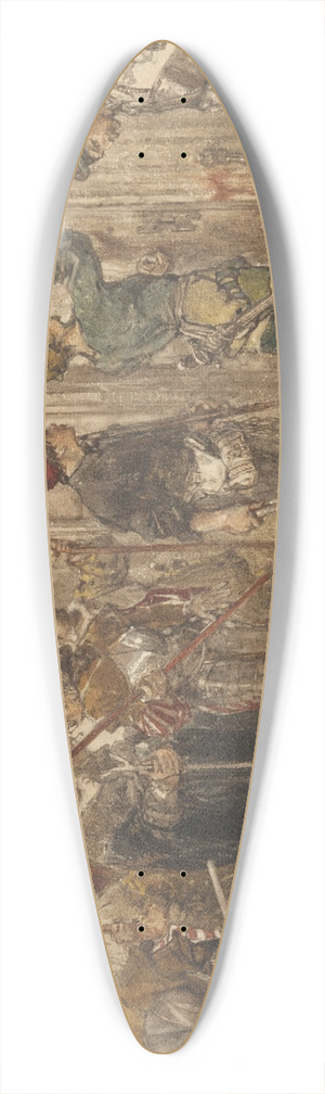 Charles Rochussen - Het verdachte huis 39.3 inch art pintail longboard deck