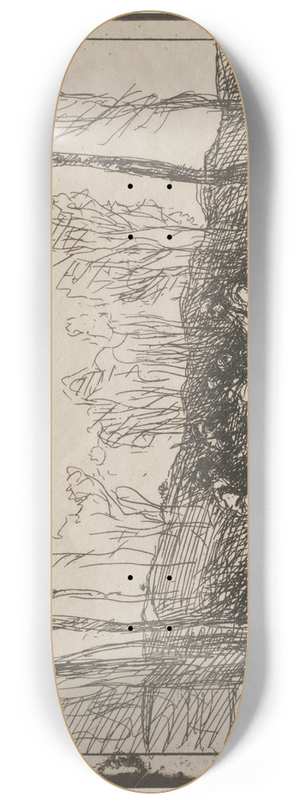 Jean-Baptiste-Camille Corot - Breakfast in a Glade 8.25 inch art skate deck