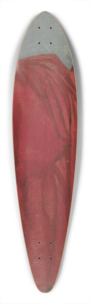 Charles Rowbotham - Pink Coat 39.3 inch art pintail longboard deck