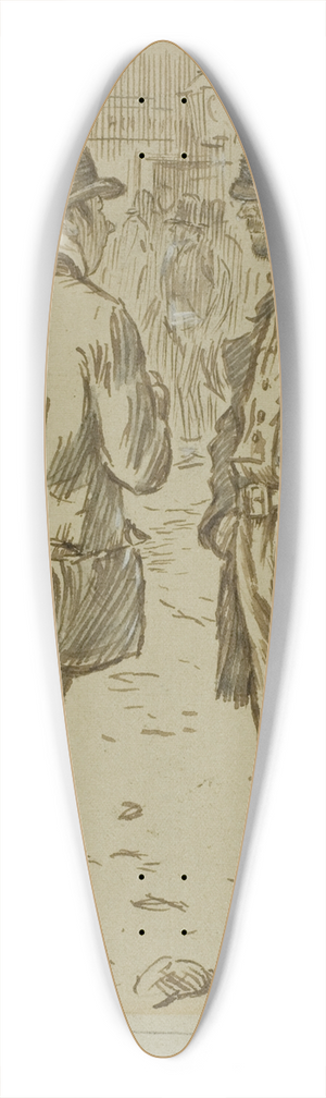 Charles Samuel Keene - Employment 39.3 inch art pintail longboard deck