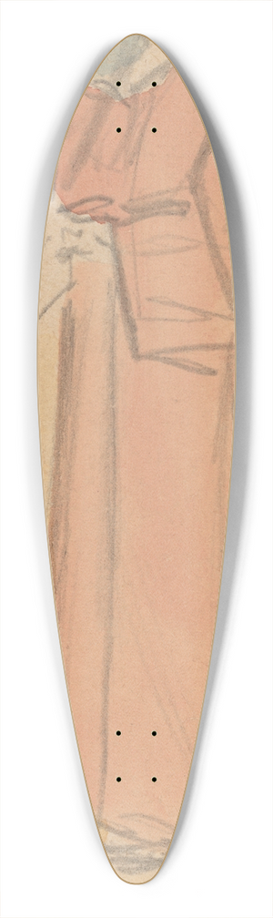 Charles Sprague Pearce - Study for a Panel II 39.3 inch art pintail longboard deck