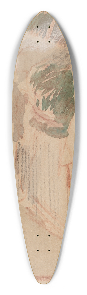Charles Sprague Pearce - Study for a Panel III 39.3 inch art pintail longboard deck