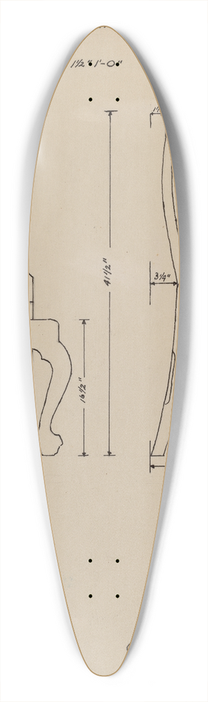 Charles Squires - Side Chair 39.3 inch art pintail longboard deck