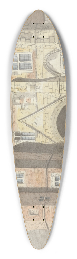 Charles Tomkins - Reading Gate-Way 39.3 inch art pintail longboard deck