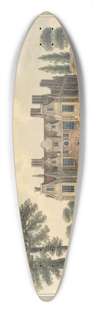 Charles Tomkins - Swakeley House, Middlesex 39.3 inch art pintail longboard deck