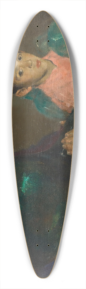 Charles Webster Hawthorne - Refining Oil 39.3 inch art pintail longboard deck
