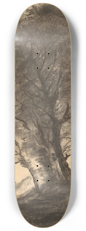 Jean-Baptiste-Camille Corot - Figure assise dans un paysage arbor 8.25 inch art skate deck