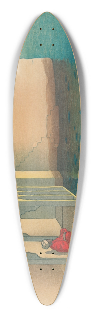 Charles William Bartlett - Udaipur 39.3 inch art pintail longboard deck