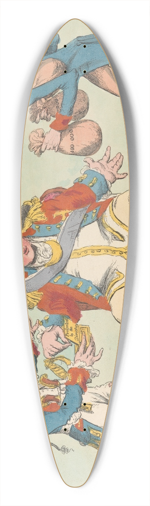 Charles Williams - A Dilemma or the German-Macheath 39.3 inch art pintail longboard deck
