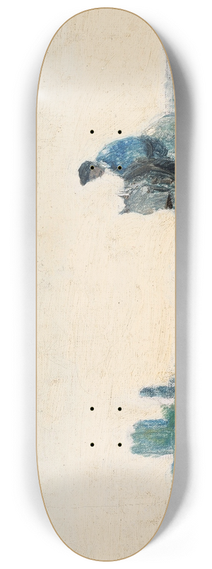 Jean-Baptiste-Camille Corot - Haleur de bateau sur son cheval 8.25 inch art skate deck