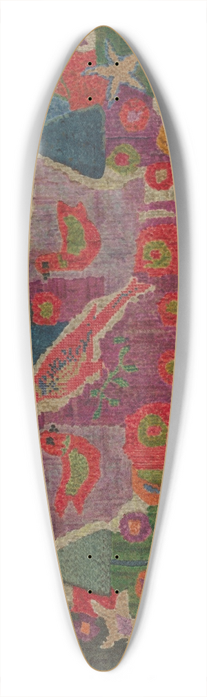 Charlotte Angus - Hooked Rug 39.3 inch art pintail longboard deck