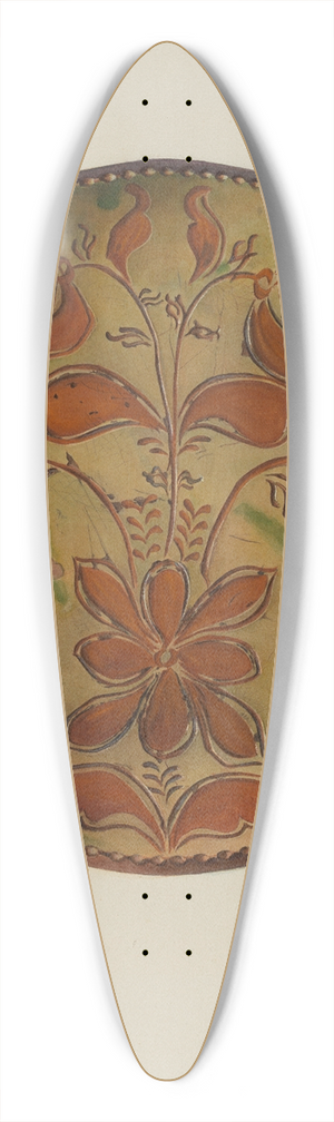 Charlotte Angus - Plate 39.3 inch art pintail longboard deck