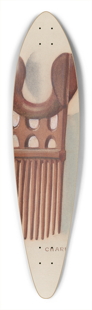 Charlotte Angus - Wool Comb 39.3 inch art pintail longboard deck