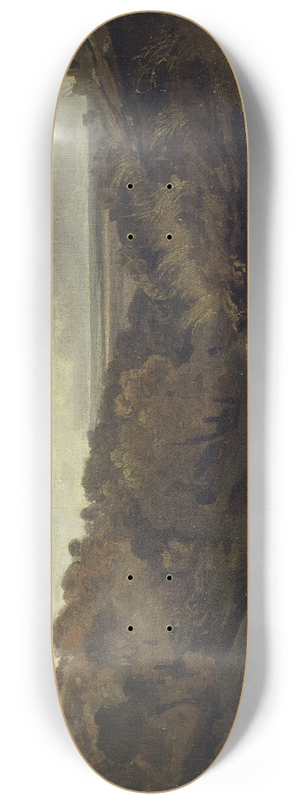 Jean-Baptiste-Camille Corot - Italian Landscape near Marino in Autumn 8.25 inch art skate deck