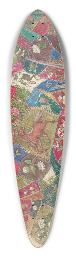 Charlotte Winter - Crazy Quilt 39.3 inch art pintail longboard deck