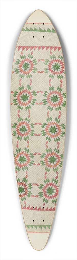 Charlotte Winter - Patchwork Quilt 39.3 inch art pintail longboard deck