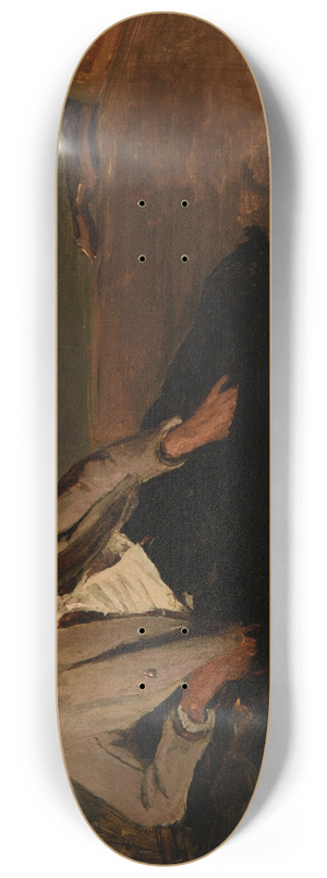 Jean-Baptiste-Camille Corot - Jeune italien assis 8.25 inch art skate deck