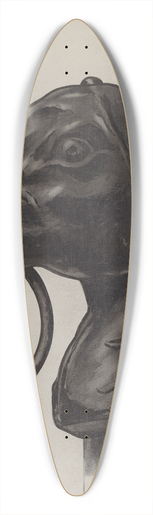 C.H. Hastings - Horse Head Hitching Post 39.3 inch art pintail longboard deck