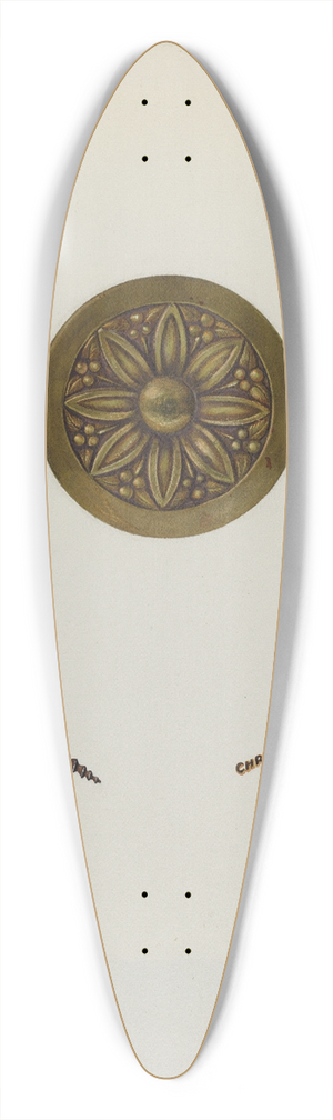 Chris Makrenos - Tie-back 39.3 inch art pintail longboard deck