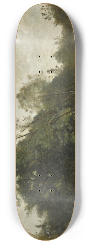 Jean-Baptiste-Camille Corot - Lisire de boisen Limousin 8.25 inch art skate deck