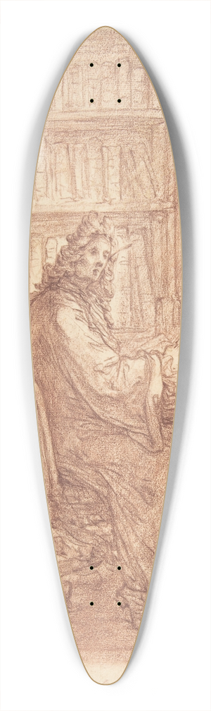 Christian Bernhard Rode - The Immortal Author 39.3 inch art pintail longboard deck