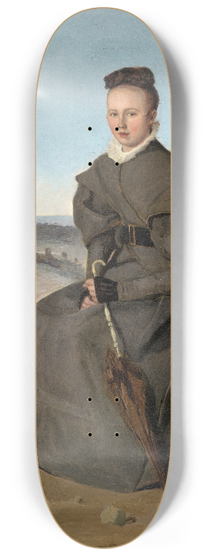 Jean-Baptiste-Camille Corot - Louise Harduin 8.25 inch art skate deck