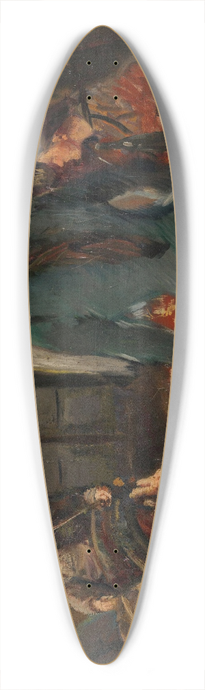 Christian Krohg - Aften p Lkken 39.3 inch art pintail longboard deck