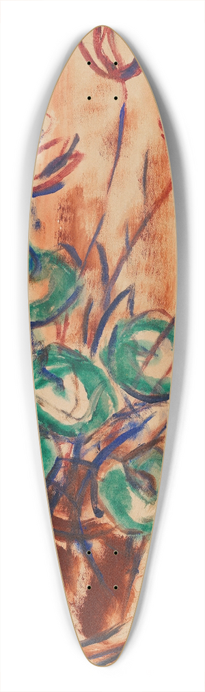 Christian Rohlfs - Alpenveilchen 39.3 inch art pintail longboard deck