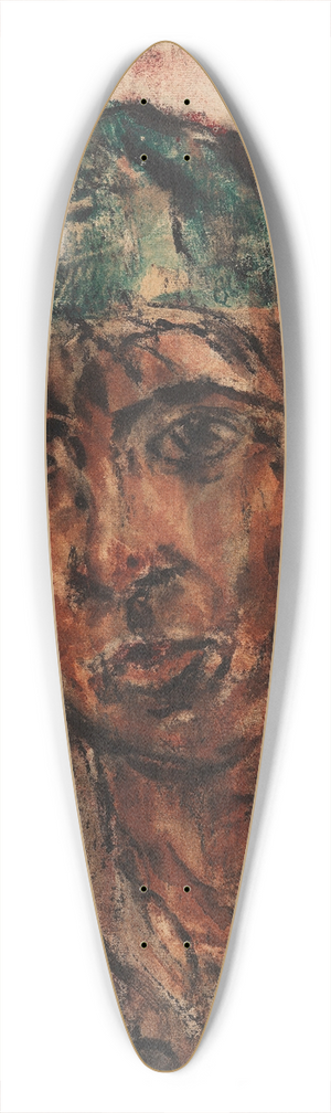 Christian Rohlfs - Bursche mit Hut 39.3 inch art pintail longboard deck